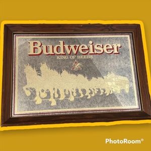 Vintage 1988 Budweiser Mirror